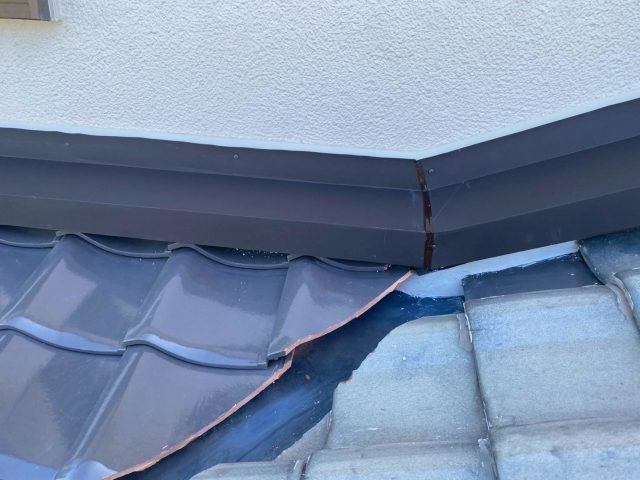 姫路市の部分葺き替え工事を行なった下屋部分